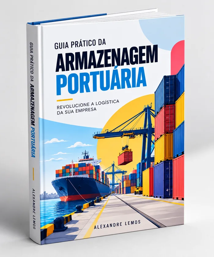 Capa do livro Guia Prático da Armazenagem Portuária, de Alexandre Lemos